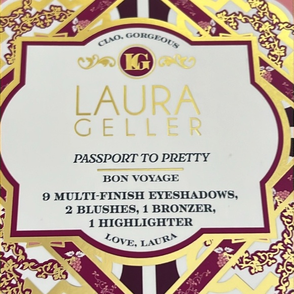 Bon Voyage LAURA GELLER BEAUTY Passport To Pretty Palette NEW-sealed - Picture 3 of 7